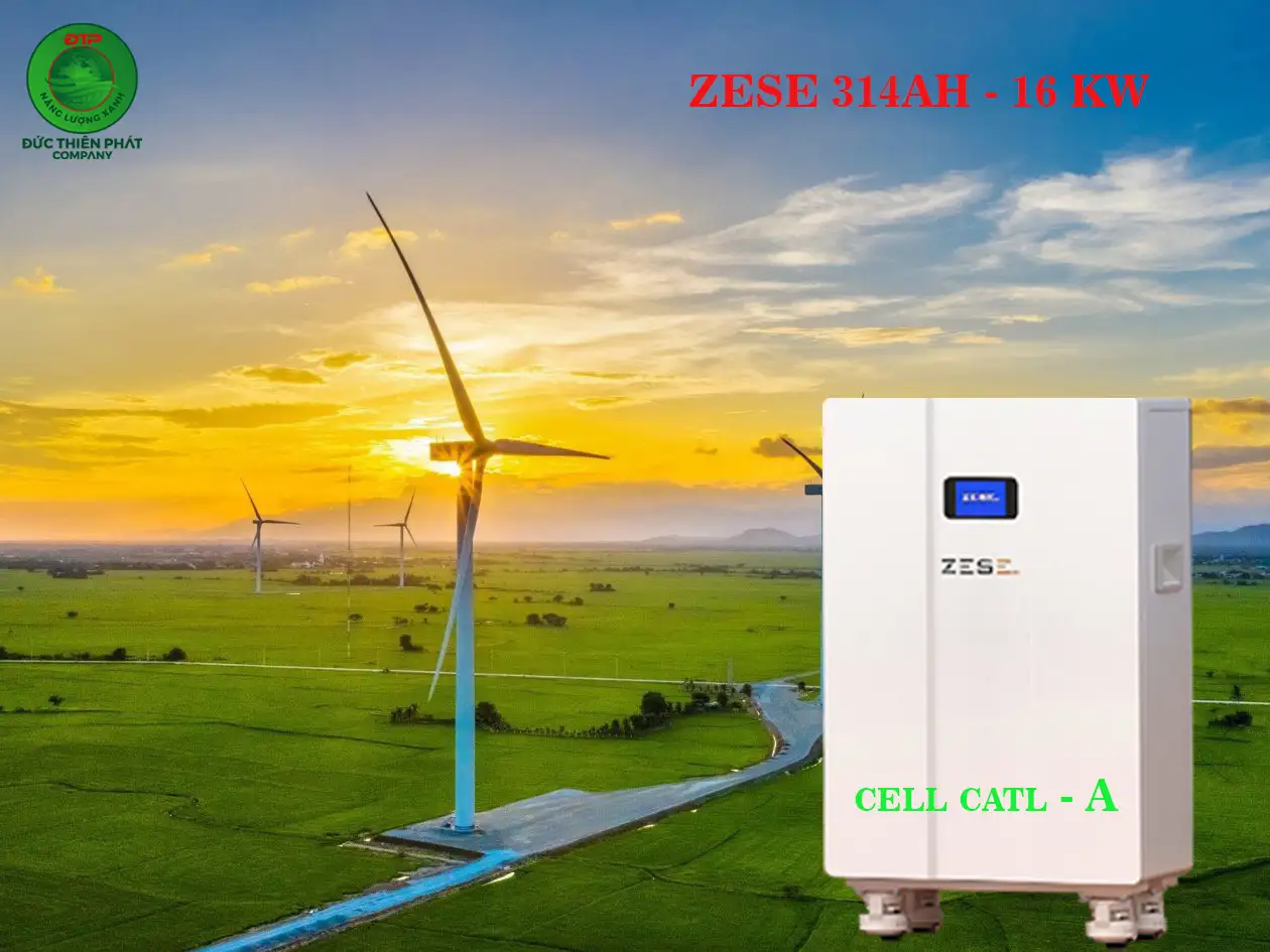 Pin lưu trữ cao cấp Lithium 314Ah Cell Catl 16 Kw tại kho Bà rịa Vũng Tàu 58 ZESE 16KW HINH NEN
